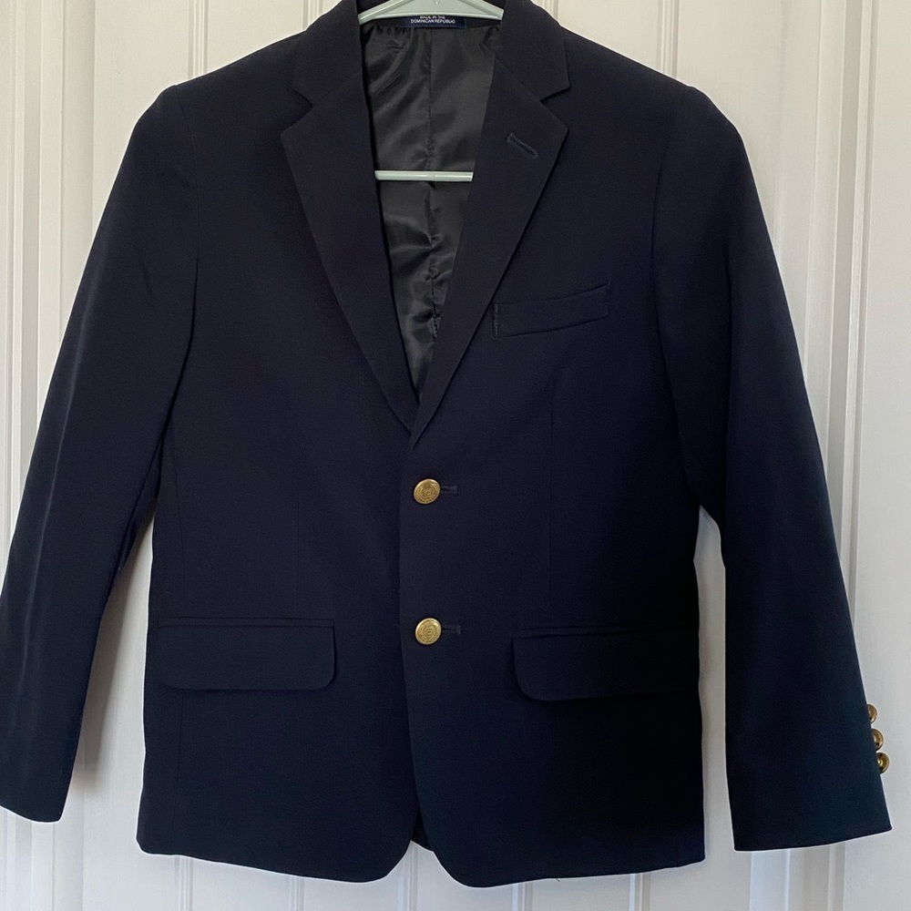Boys Chaps Navy Sports Coat Size 10 Regular